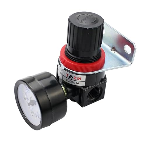 Regulador de presión de aire AR2000 de 1/4 de pulgada con manómetro de control ajustable