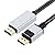 LUKFOCAB 4K 60Hz DisplayPort to HDMI Cable Adapter, 1.65FT/0.5M Short DP 1.2 to HDMI 1.4 Male UHD Cord, Braided Uni-Directional Cord for Dell, NVIDIA, AMD, Lenovo, HP, Monitor, Projector, Desktop