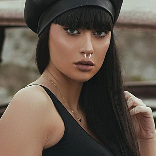 ONESING 30Pcs Septum Pincher Tapers 16G-6G Acrylic Stainless Steel Septum Stretching Kit Internally Threaded Spike Horseshoe Pincher Septum Rings Ear Cartilage Nose Stretch Kit for Women Men4