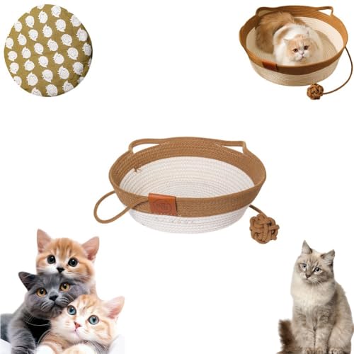 Instinct Basket Bed for Cats, cat Bed Basket for Rope