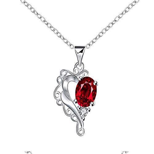 Collier en Forme de Coeur Zircon - Bijoux Cristaux Dames aux Finitions Nobles d'Antan