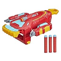 Hasbro MARVEL - Avengers - Iron Man Strikeshot Gauntlet - Mech Strike Role Play Toy - Nerf Dart Blasting with 3 Nerf Projectiles - Action Figure Games - Toys for Kids - Boys and Girls - F0266 - Ages 5+