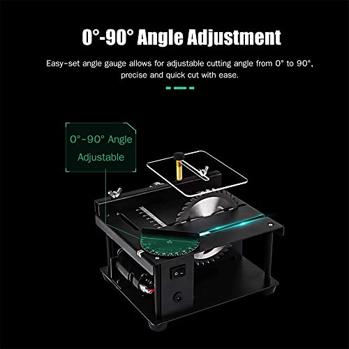 Mini scie à table multifonctionnelle vitesse réglable double rotation 10000 TR/Min