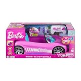 Hot Wheels Barbie RC Toy Car, Remote-Control Pink Convertible - 8