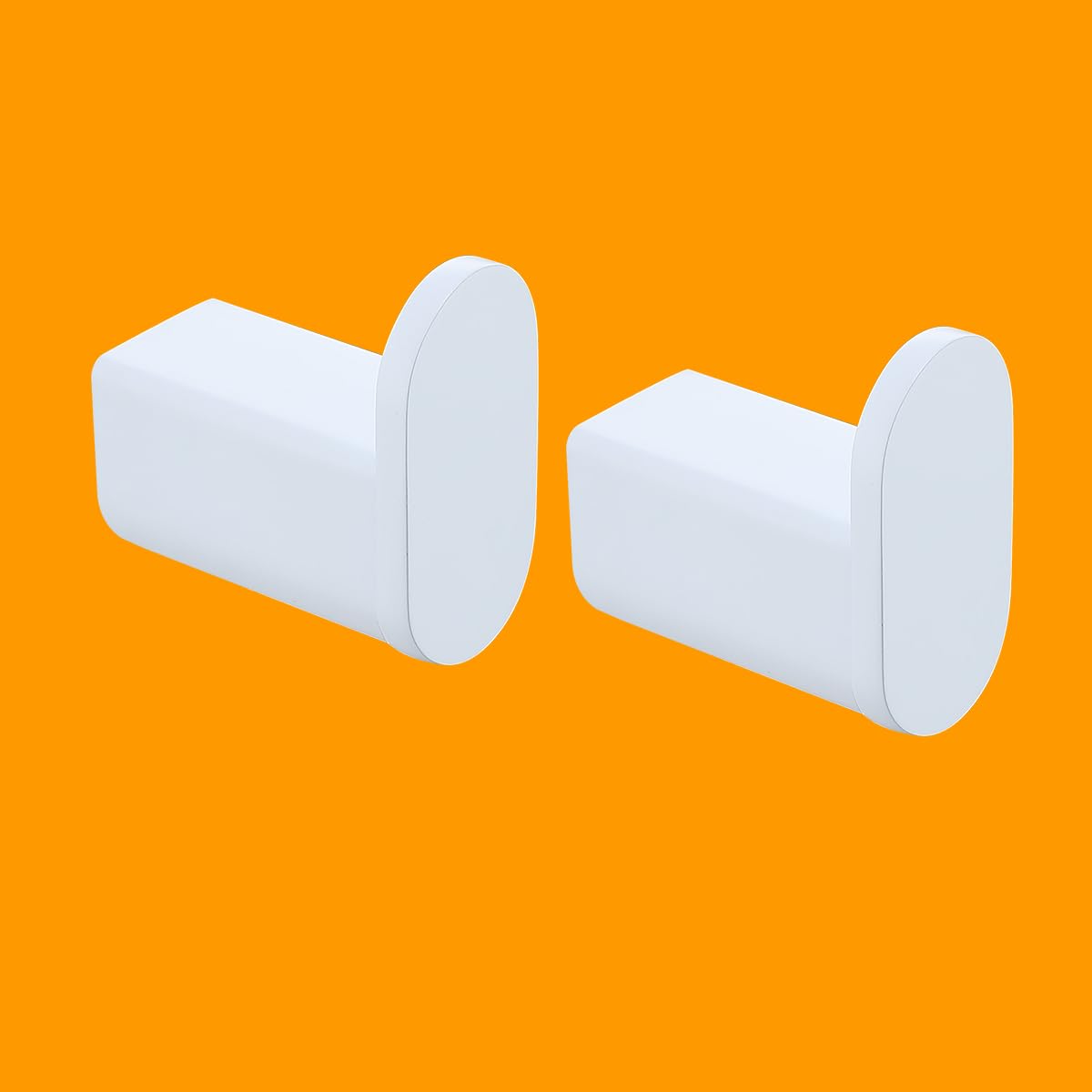 RANDOM Ganchos para toallas de baño, ganchos blancos para colgar en la pared, ganchos de ducha de acero inoxidable, soporte de toalla de mano de acero inoxidable, 2 paquetes.96026-8MW