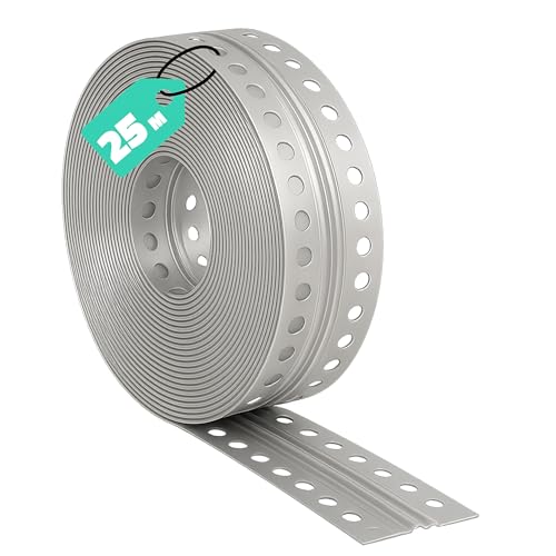 SHELVACI UNIQUE DESIGNS - 1 x 25m Rolle Profi Bewegungsfugenprofil Trockenbau (PVC 48mm) für alle Plattenstärken - Fugenprofil Putzprofil & Kantenprofil für Wand & Deckenbereich witterungsbeständig