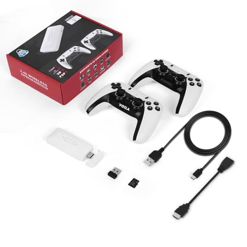 Image of Voila M22 Classic Retro Gaming Console - 64GB Linux System, 30,000+ Games, 52 Emulators, Dual Wireless Controllers, 1080P HD Output, CE /ROHS /BIS Certified