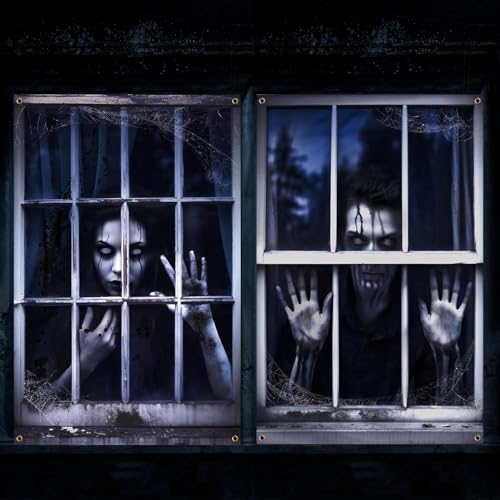 Cortinas terroríficas de Halloween para transformar tus ventanas en una escena de terror 2