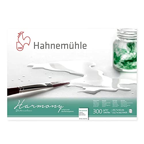 Bloque de acuarela Hahnemühle Harmony A3 con papel grano fino de 300g para pintura