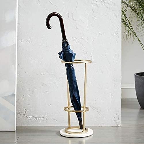 Porte-parapluie en marbre fer forgé seau rangement au sol pour entrée maison