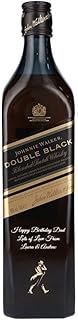 Personalised Johnnie Walker Double Black Label Blended Scotch Whisky | Customised Engraved Whisky Bottle, Johnnie Walker Double Black Custom Engraving, Gift for Men's Birthday, Xmas, Anniversary, 70cl