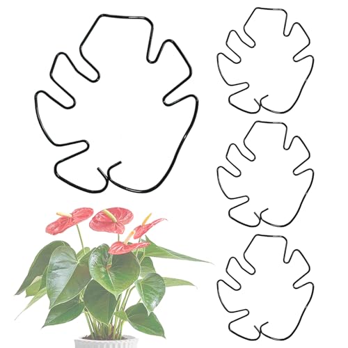 Supporti per piante rampicanti – Pali da giardino, clip di supporto per traliccio | Supporto rampicante riutilizzabile a forma di foglia naturale, strumenti forti per la crescita di rose, ortensie