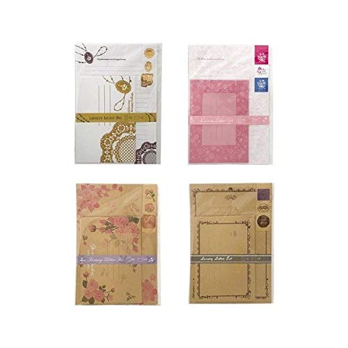 レターセット ラグジュアリー 便箋6枚 封筒3枚 シール付