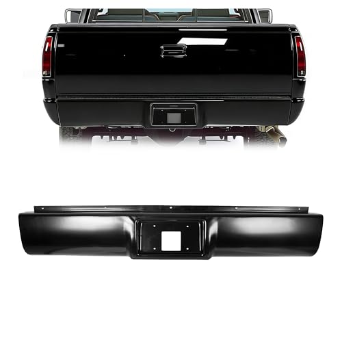 ALMULOO Rear Roll Pan w/o Light Compatible with 1988-1998 Chevy Chevrolet Silverado/GMC Sierra C1500 C2500 C3500 K1500 K2500 K3500 Fleetside/Styleside Steel