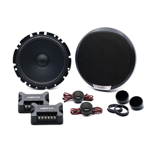 Hertz K 165 Fan Edition Kit d'enceintes 2 voies avec woofer 165/170 mm, tweeter 24 mm et crossover intégré 300 W Peak, 4 ohm, grilles incluses et...