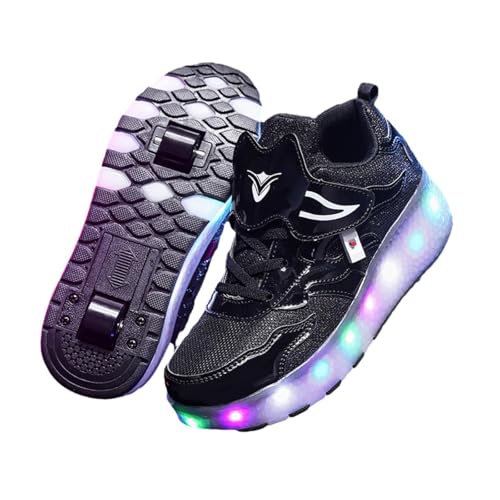 Image of Kids LED Roller Shoes Casual Skating Shoes with Double Wheels for Boys Girls 23cm|Sporting Goods | Outdoor Sports | Inline & Roller Skating | Roller Skates | Youth