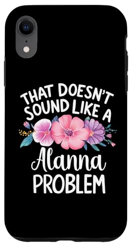 Custodia per iPhone XR ALANNA Personalized Cute Flower Girls ALANNA Name