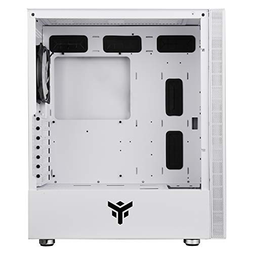 Case VERTIBRA S210W - Gaming Middle Tower, 12cm ARGB fan, 2xUSB3, Side Panel Temp Glass, White Edition - Case PC - Immagine 3