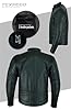 Texpeed Mens Leather Motorcycle Jacket - Twin Zipped Cruiser Touring Motorbike Jacket With Genuine Biker CE Armour (EN 1621-1) Protection Black - 4XL #4
