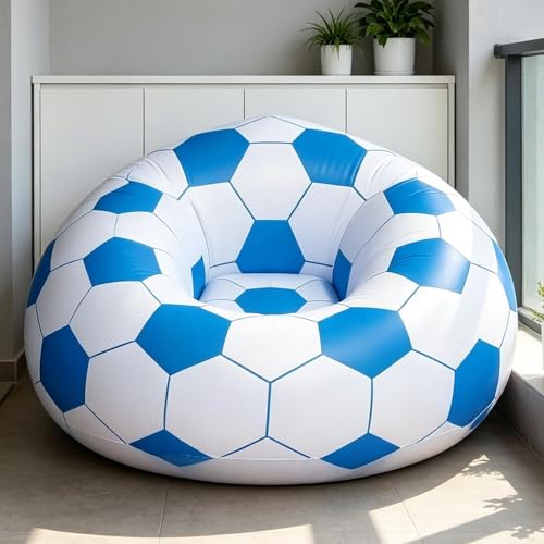 Silla hinchable de 105 x 80 cm en vinilo resistente con diseño de sofá plegable para salón 6
