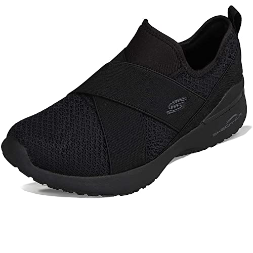 Skechers Women's Crossbody Trainers, Black, 39.5 EU