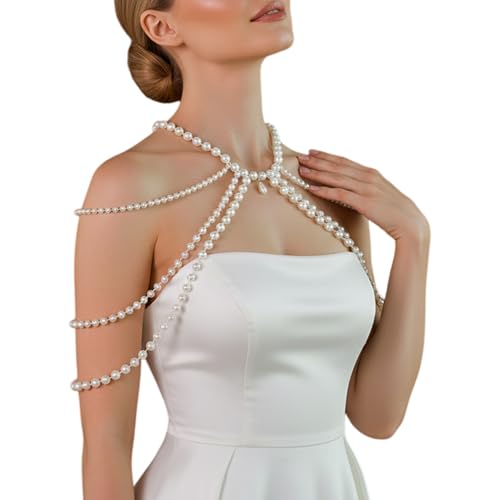 Collar de perlas de resina: Joyería corporal para brillar con luz propia en tus vacaciones