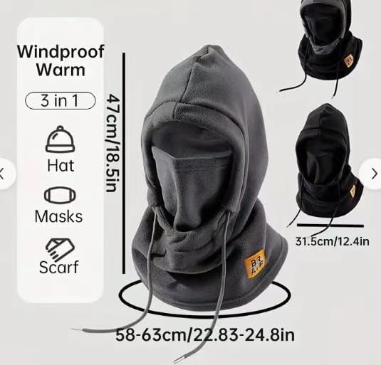 Balaclava térmica de invierno unisex para cara y cuello miniatura 4