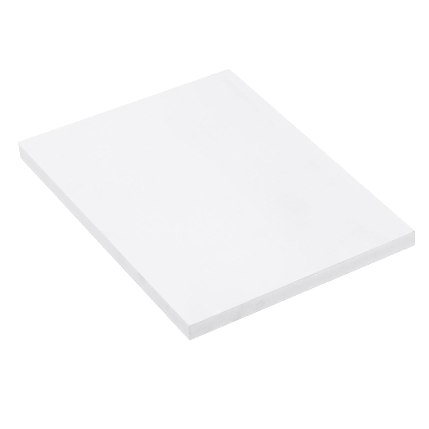 Expanded PVC Plastic Sheet 1/2" Thick, 8.5"x11" Lightweight Rigid Foam Sheet, [for Crafts Signage Displays Digital Screen Printing] - White/ 1 Pcs