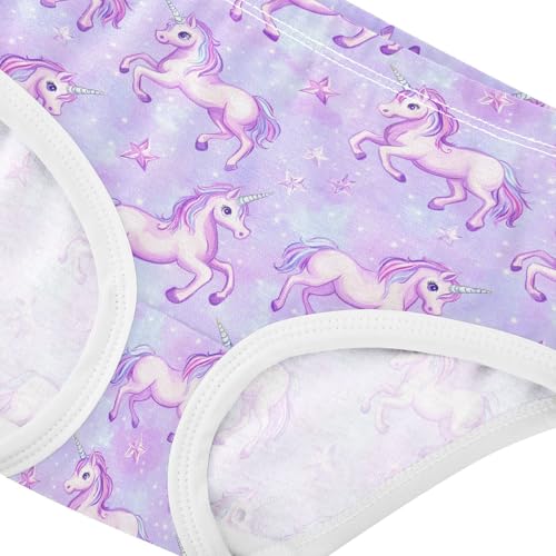 Girls Underwear Soft Cotton Unicorn Kids Panties in Sizes 2/3t, 4t, 5t, 6 and 84