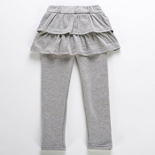 Girls Leggings Pants with Ruffle Tutu Skirt Spring Tights School 𝗨niform Pants Pantskirt Soft Stretchy Legging2