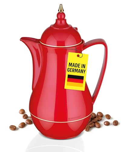 ROTPUNKT Isolierkanne 1L - Premium Kaffekanne Made in Germany I Hält bis zu 24 Std heiß I Warmhaltekanne für Kaffee und Tee (SEMA 911, Shiny Bubblegum) ROTPUNKT Isolierkanne 1L - Premium Kaffekanne Made in Germany I Hält bis zu 24 Std heiß I Warmhaltekanne für Kaffee und Tee (SEMA 911, Shiny Bubblegum)