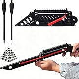 Clianle Folding Slingshot, Shooting Practice Slingshots for Adults, Sling Shot with Ammo Balls and Arrow Accessories, for Courtyard Camping Games Outdoor Activities-Package B