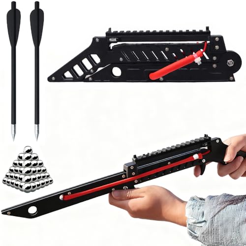 Clianle Folding Slingshot, Shooting Practice Slingshots for Adults, Sling Shot with Ammo Balls and...