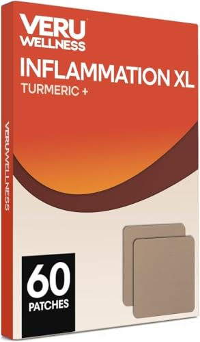 Veru Wellness Turmeric XL Daily Patch, Self Adhesive, 60 Count