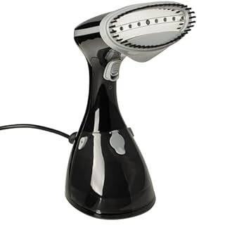 Prym Steamer - Piastra a vapore da 1200 W, con suola in ceramica e spazzola per tessuti, ferro da stiro a vapore, riscaldamento rapido, serbatoio dell'acqua da 230 ml, anti-goccia, ferro da viaggio