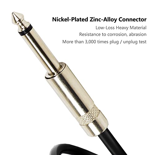 Hbu Pack Of 1 10 Feet Speakon To 1/4" Cable - 1Pc 10Ft Speak-On Male To 1/4 Inch 6.35Mm Ts Wire For Speaker, Loudspeaker, Audio Amplifier, Mixer - 16 Awg Heavy Duty Shielded With Twist Lock #TOP2