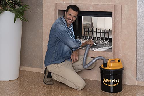 RIBIMEX PRCEN015, ASHMax Aschesauger, 1000 W, 18 L, Orange und Schwarz & RAKSO Glas-Reiniger für Kamin-Scheiben Ofenglasreiniger Schwamm Kaminreiniger Kamin-Ofen und Kaminscheibenreiniger 2 St