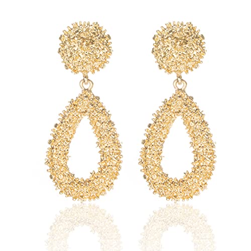Boucles d'oreilles en Argent pour Femmes Triangle Cercle Couleur Or Argent