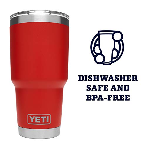 Image of YETI Rambler 30 oz Stainless Steel Vacuum Insulated Tumbler w /MagSlider Lid, Canyon Red