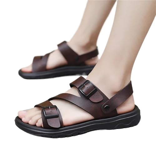 Beach ls Men Summer ls for Men Outdoor Casual Sport Slippers PU Leather Non-slip Breathable Shoes for Hiking Trekking4