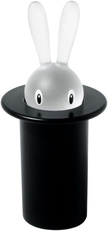 Alessi ASG16 B "Magic Bunny" Toothpaste Holder, Black