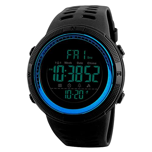 Catálogo de reloj baratos los más recomendados. 45 Reloj Digital Deportivo, Militar, Moderno, Multifuncional, Dual Time, Cronómetro, Temporizador, Pantalla Luz LED, Alarma, Calendario, Correa Ajustable de Caucho, A Prueba de Agua,...
