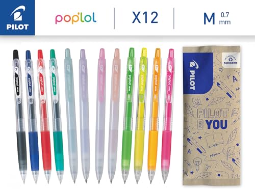 Set de 12 bolígrafos gel Pop'Lol PILOT miniatura 2