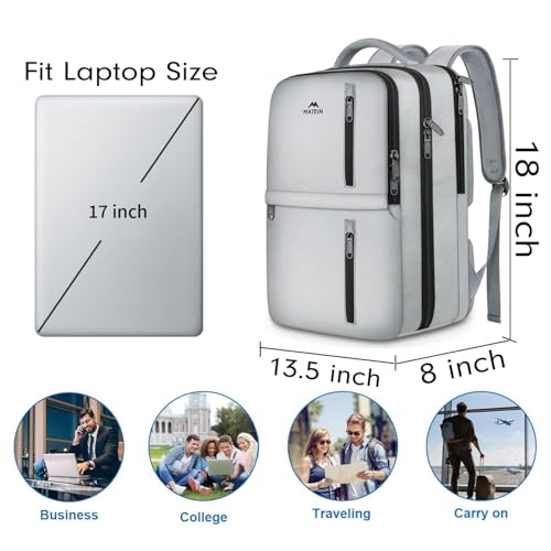 MATEIN Travel Backpack with Shoe Compartment