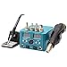 Price comparison product image Hot Air Rework Station, KATSU 2 in 1 Electric Digital Display Heating Gun Hot Air Gun Soldering Iron Welding Station Kit, Adjustable Temperature, Ideal for Electronics Electrical Repairing