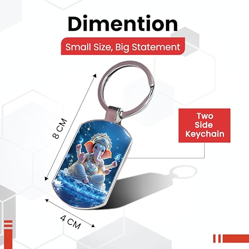 Image of Premium Printed Metal Keychain for Men & Women | High-Definition Artwork Print | Durable Key Ring for Car, Bike, Home & Office Keys | Stylish Decorative Key Holder Gift