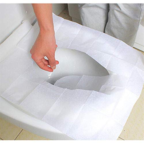 YLKCU Toilettensitzkissen, waschbare Toilettensitzbezüge Warmer Selbstklebender Wärmer Waschbare Gesundheit Toilettensitzbezug Pad Wiederverwendbarer Toilettensitzbezug, Weiß – Bild 8