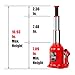 Big RED 10 Ton (20,000 LBs) Torin Double Ram Welded Hydraulic Car Bottle Jack for Auto Repair and House Lift, Red, ATH81002XR
