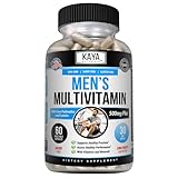 Kaya Naturals Multivitamin for Men - Men's Prostate Multivitamin - Multi Mineral Daily Supplement - Pills for Men - Supports Healthy Prostate - Vitaminas para Hombres - 60 Veggie Capsules