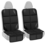 Gigmeta Kindersitzunterlage, 2 Stück Premium rutschfest Wasserabweisender Autositzschoner, Rücksitzschoner für Babyschale, Kindersitz & Haustiere, ISOfix geeigneter Sitzschoner für alle Kindersitze